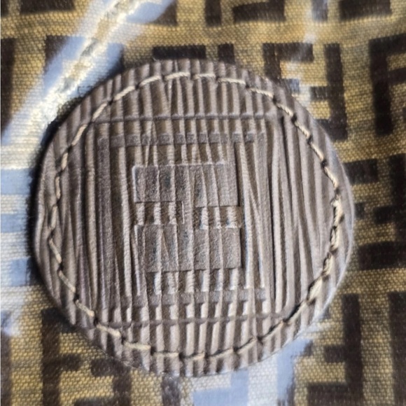 Vintage Fendi Zucca FF Boston Tote Handbag Brown Tan Monogram Women - Picture 9 of 15